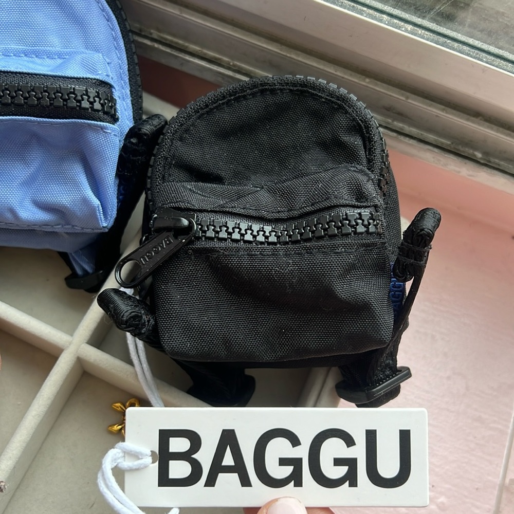 BAGGU Backpack Bag Charm NWT Red Keychain